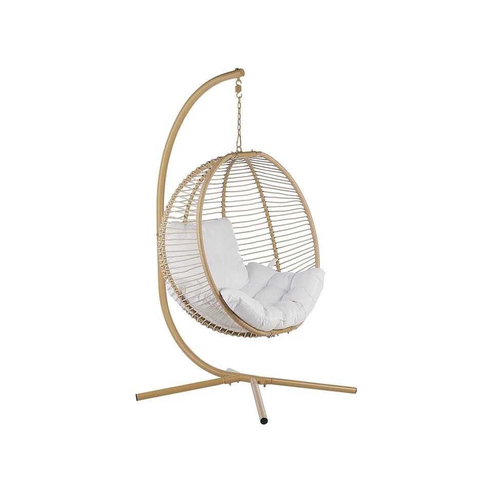 Beliani Hangstoel ARCO - Beige Polyester