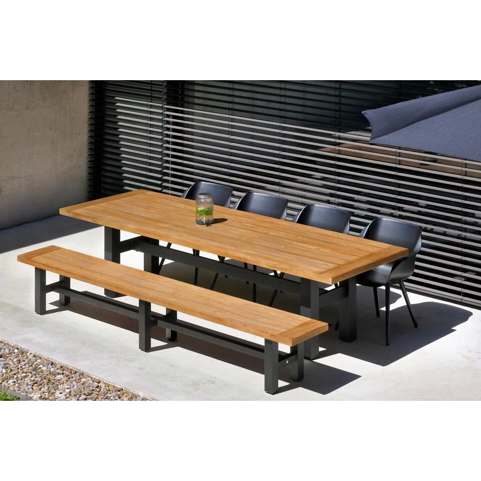 Hartman Yasmani Bank - 300x47 Cm. - Black - Afbeelding 3