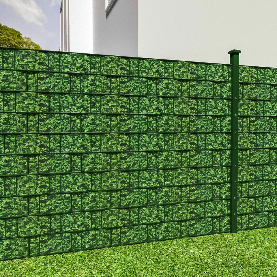 Tectake - Privacyfolie Voor Hek/tuinscherm - 35 Meter - 19 Cm Hoog - Buxus - Afbeelding 2