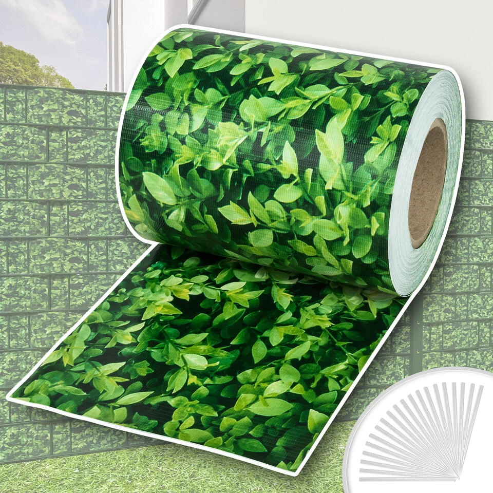 Tectake - Privacyfolie Voor Hek/tuinscherm - 35 Meter - 19 Cm Hoog - Buxus