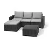Allibert California ChaiseLongue Loungeset - 3-4 Personen - Grijs