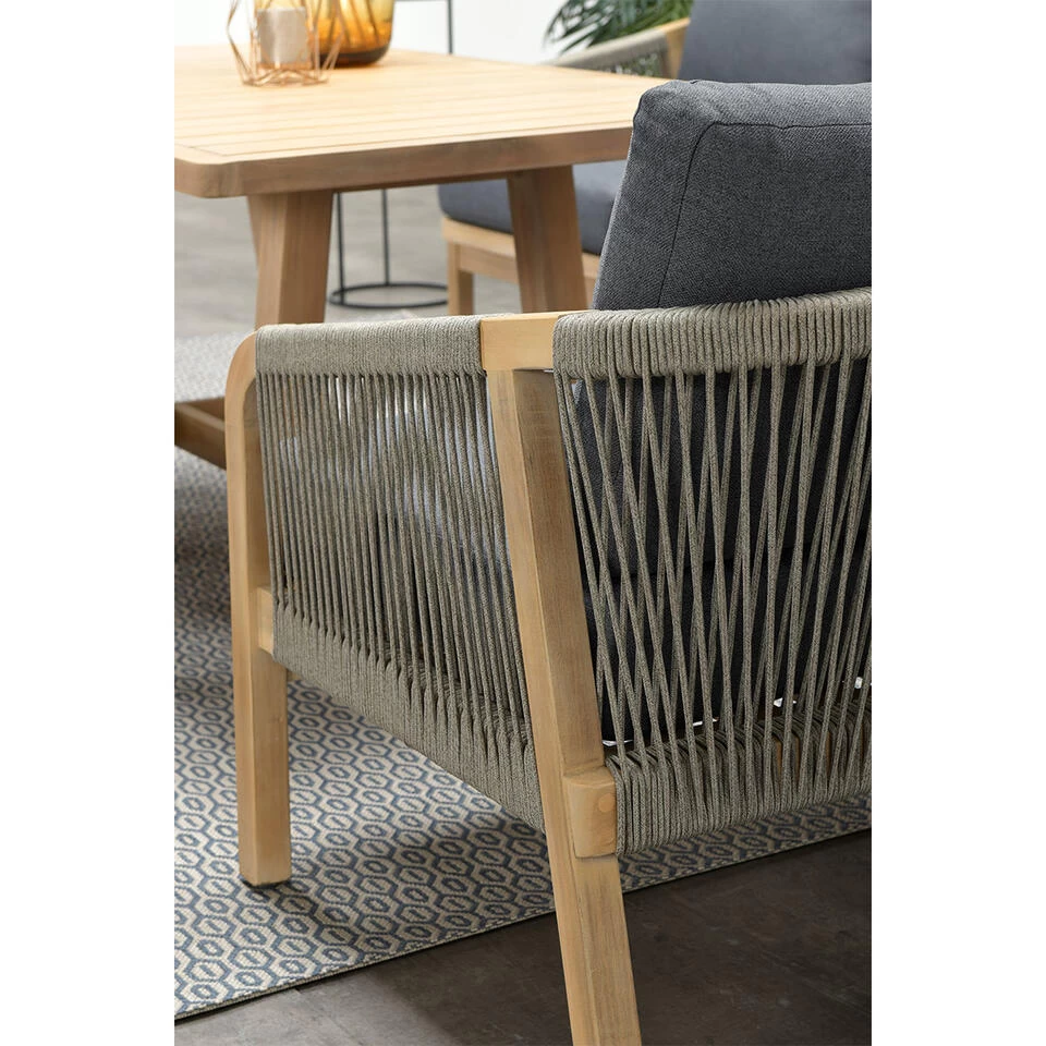 Garden Impressions Alora Lounge Dining Set 5-delig R-donker Grijs - Afbeelding 4