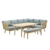 Garden Impressions San Leone Lounge Dining Set 6-delig-mint Grijs