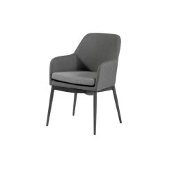 Exotan Tuinstoel Domino - Alumnium/Kunststof - Grijs - Set Van 2