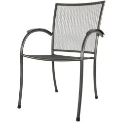 Tuinstoel Nordic - Metaal - Grijs