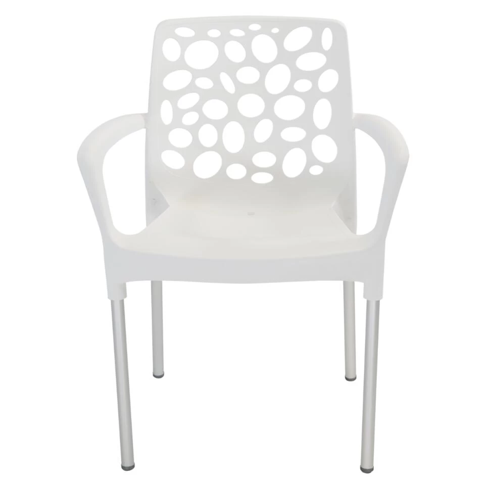 Bravo Stapelstoel Plastic - Kunststof - Wit - Afbeelding 3