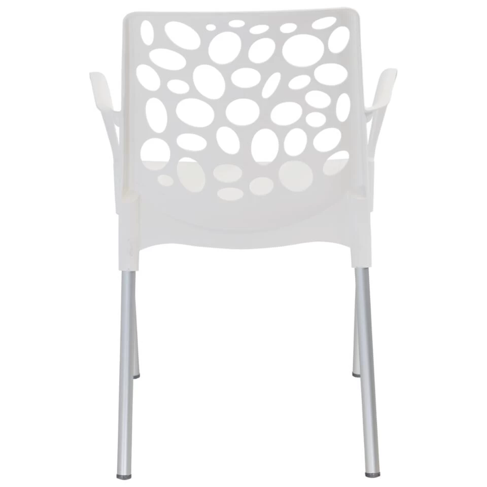 Bravo Stapelstoel Plastic - Kunststof - Wit - Afbeelding 4