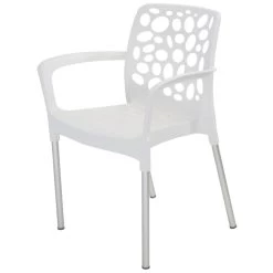 Bravo Stapelstoel Plastic - Kunststof - Wit