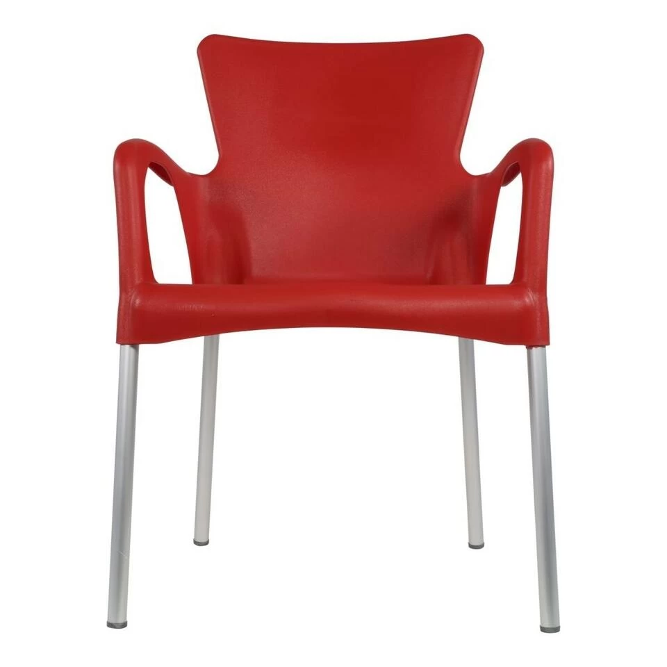 Bella Terrasstoel - Kunststof - Rood - Afbeelding 3