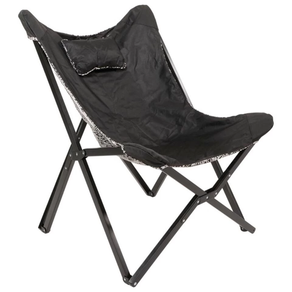 Aztec Vlinderstoel Zwart/wit - Stof - Zwart - Afbeelding 4