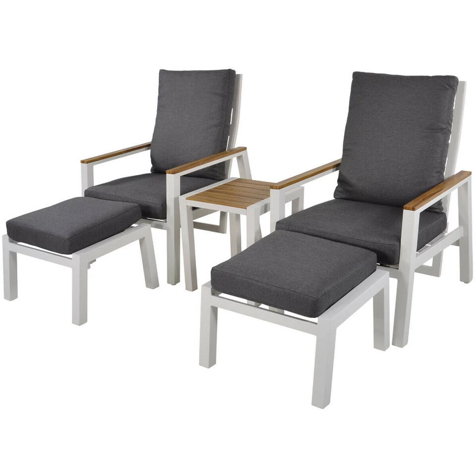 Duoset Coda Wit - Stof - Wit