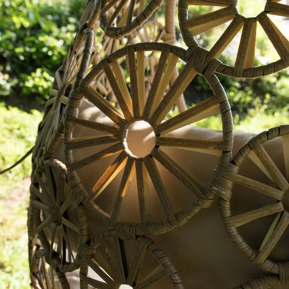 Flower Hangstoel Naturel - Wicker - Bruin - Afbeelding 3