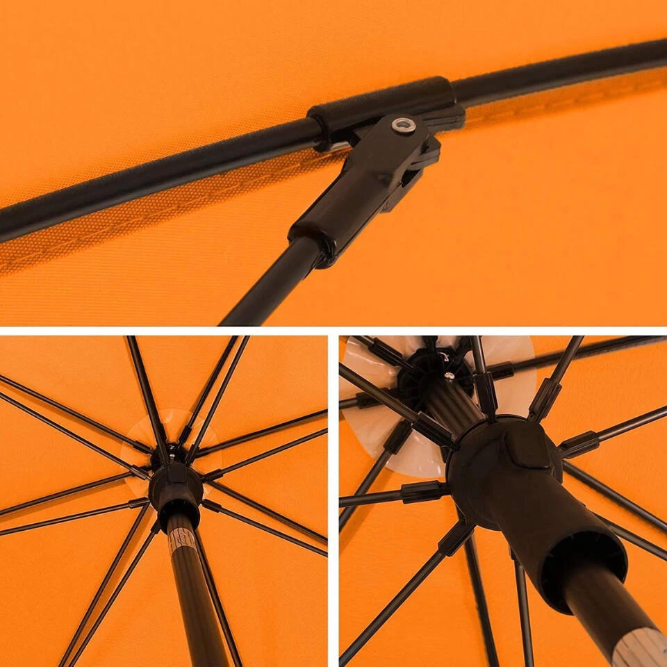 ACAZA Stok Parasol - 160 Cm Diameter - Met Draagtas - Oranje - Afbeelding 3