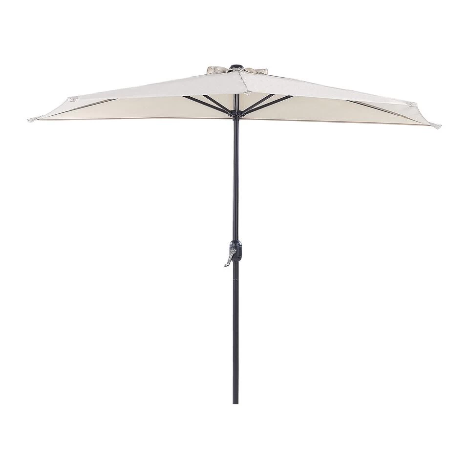 Beliani Halfronde Parasol GALATI - Beige Polyester