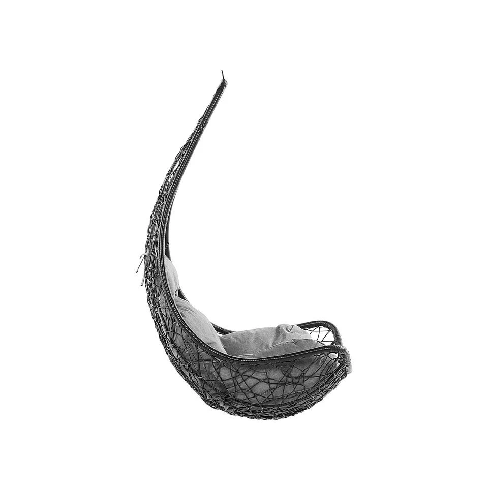 Beliani Hangstoel ATRI - Zwart Pe Rotan - Afbeelding 4