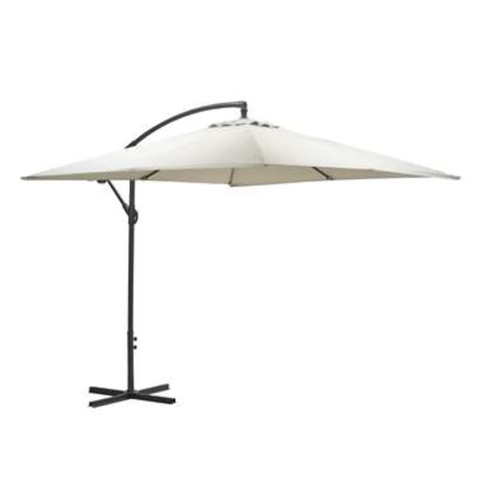 Garden Impressions Corfu Parasol 250x250 - Donker Grijs - Zand