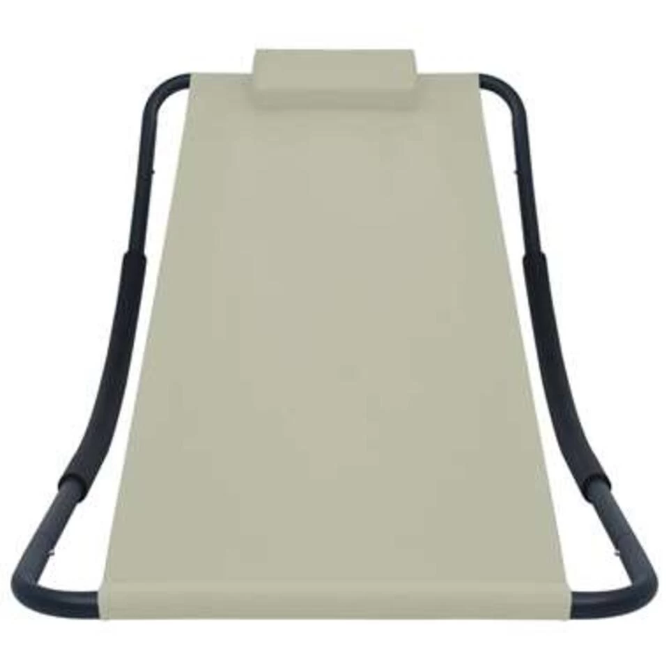 VidaXL Tuinbed 200x90 Cm Staal Crème - Afbeelding 2