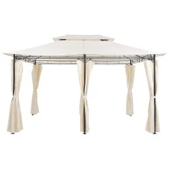 Beliani Tuinpaviljoen COLOS - Beige Staal