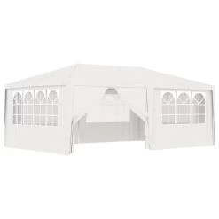 VidaXL Partytent Met Zijwanden Professioneel 90 G/m² 4x6 M Wit