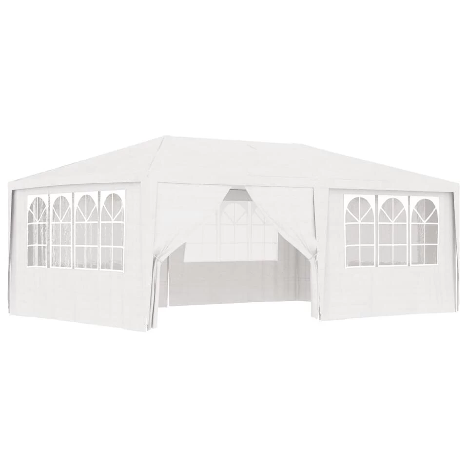 VidaXL Partytent Met Zijwanden Professioneel 90 G/m² 4x6 M Wit