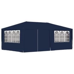 VidaXL Partytent Met Zijwanden Professioneel 90 G/m² 4x6 M Blauw
