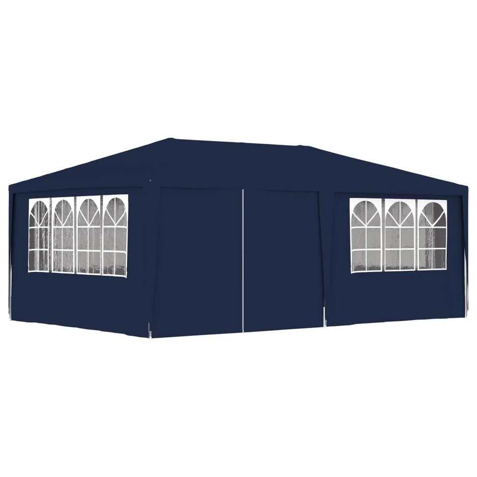 VidaXL Partytent Met Zijwanden Professioneel 90 G/m² 4x6 M Blauw