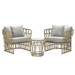 Garden Impressions Japur Loungeset 3-delig - Natural Rotan