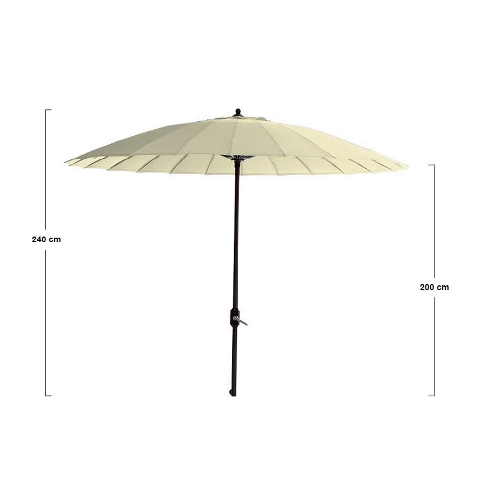 Garden Impressions Parasol Manilla 250 Cm- Ecru - Afbeelding 2