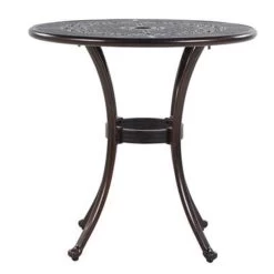 Beliani Tuintafel BOVINO - Bruin Aluminium