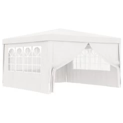 VidaXL Partytent Met Zijwanden Professioneel 90 G/m² 4x4 M Wit