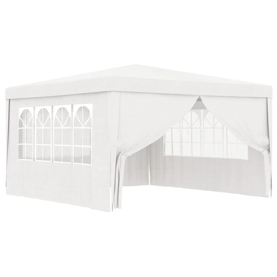 VidaXL Partytent Met Zijwanden Professioneel 90 G/m² 4x4 M Wit