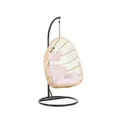 Beliani Hangstoel CASOLI - Natuurlijk Pe Rotan