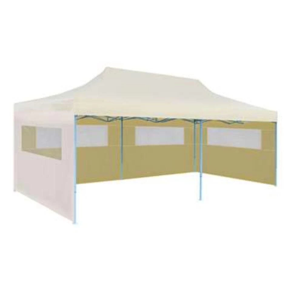 VidaXL Partytent Pop-up Inklapbaar 3x6 M Crème - Afbeelding 2