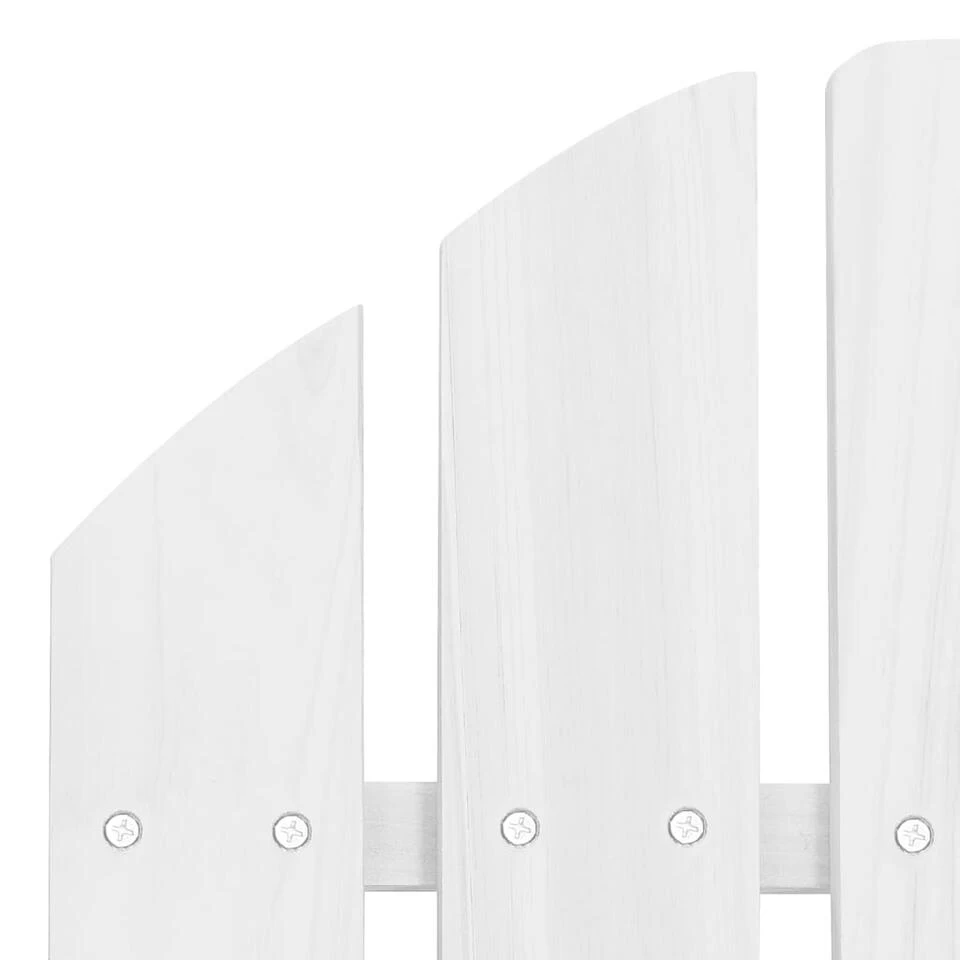 VidaXL Tuinstoel Hout Wit - Afbeelding 4