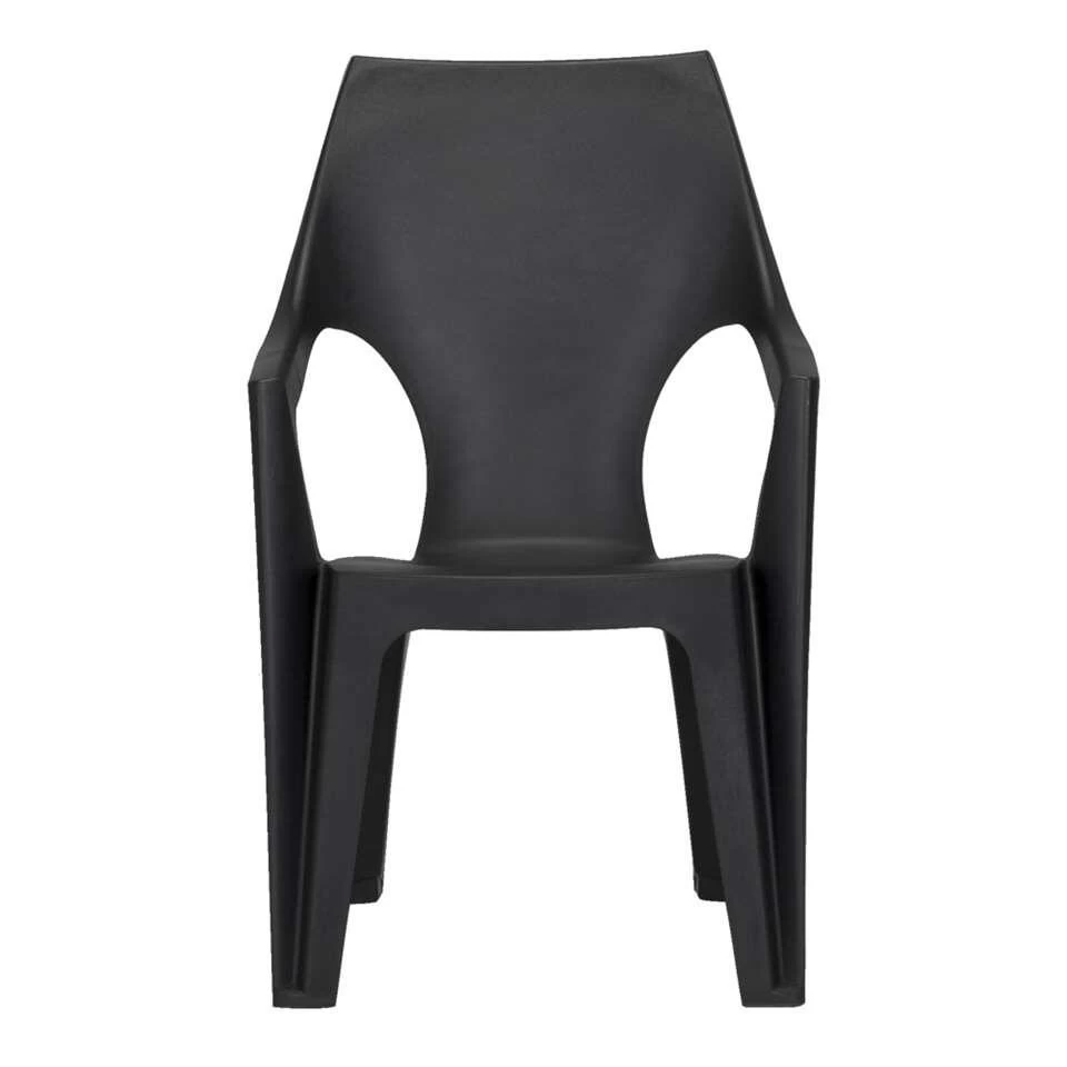 Keter - Stapelstoel Dante Hoge Rug - Donkergrijs - 89x57x57 Cm - Afbeelding 2