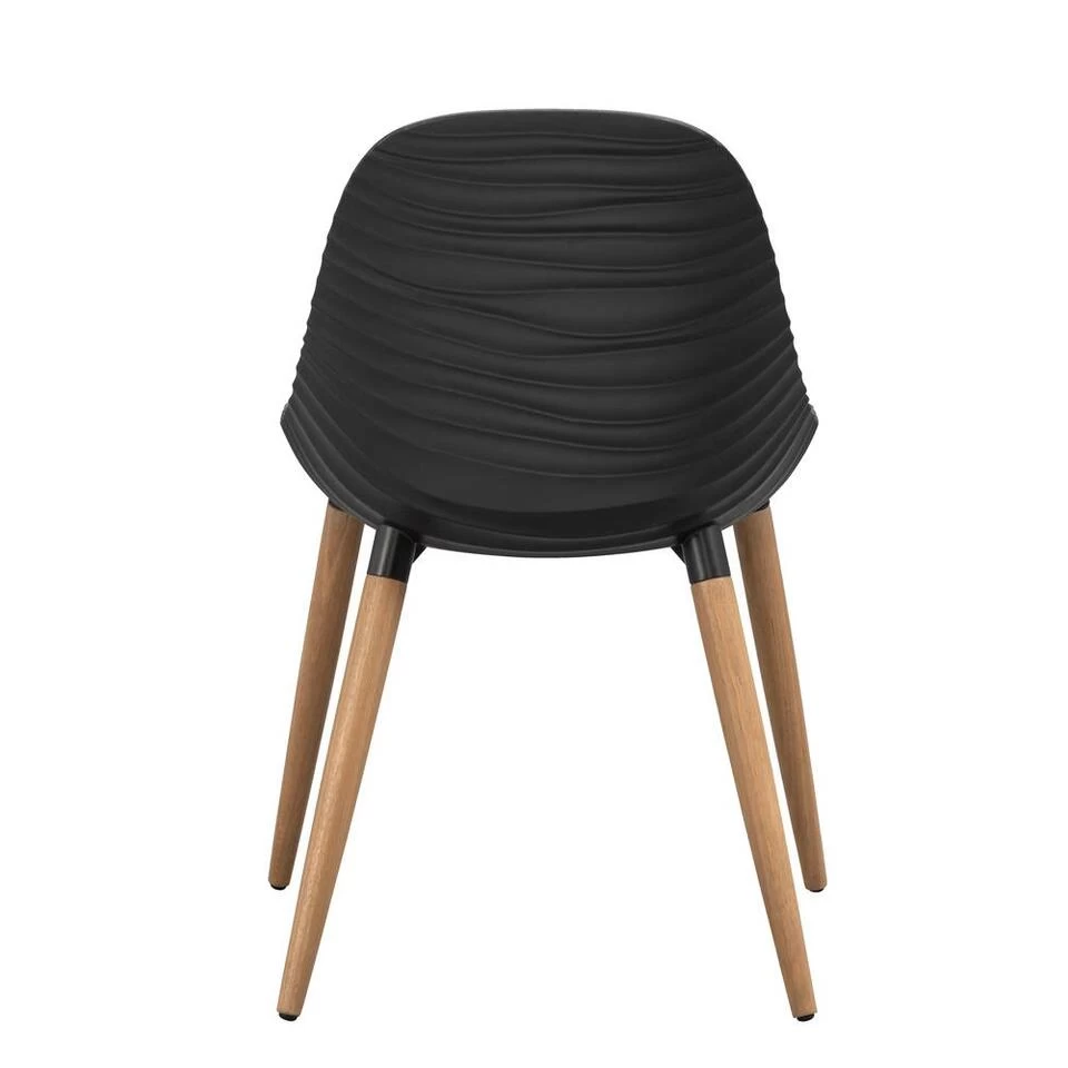 Le Sud Diningstoel Bordeaux - Zwart/naturel - 82x54x55 Cm - Afbeelding 3