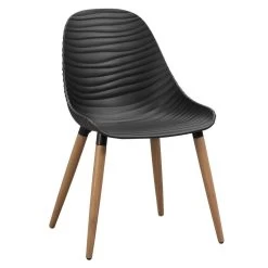 Le Sud Diningstoel Bordeaux - Zwart/naturel - 82x54x55 Cm