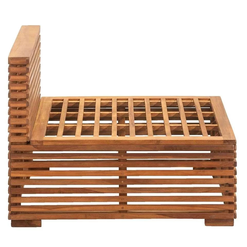 Le Sud Midden Fauteuil Cèvennes - Bruin - 81x73x60 Cm - Afbeelding 3