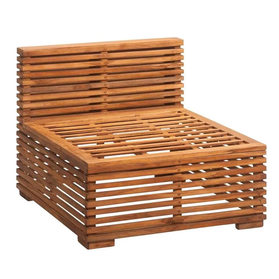 Le Sud Midden Fauteuil Cèvennes - Bruin - 81x73x60 Cm