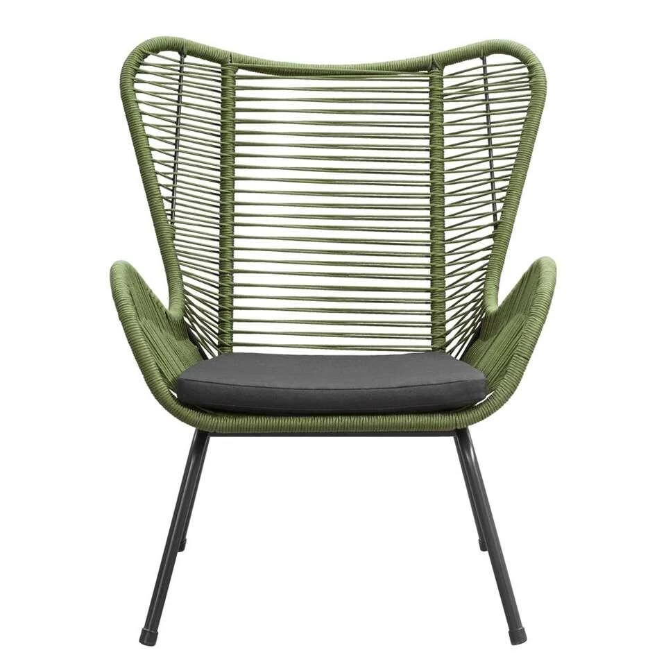 Loungefauteuil Monaco - Groen - Incl. Kussen - Afbeelding 2
