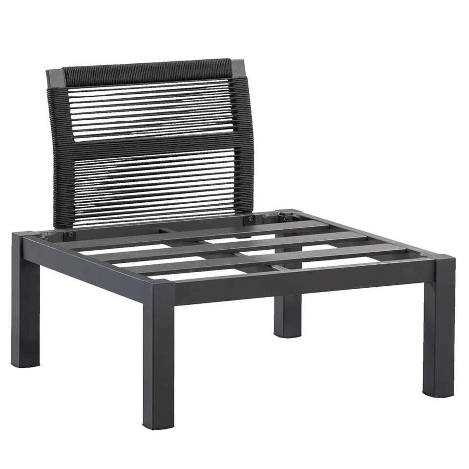 Le Sud Loungestoel Middenelement Ardeche - Grijs - 78x72x66 Cm - Afbeelding 2