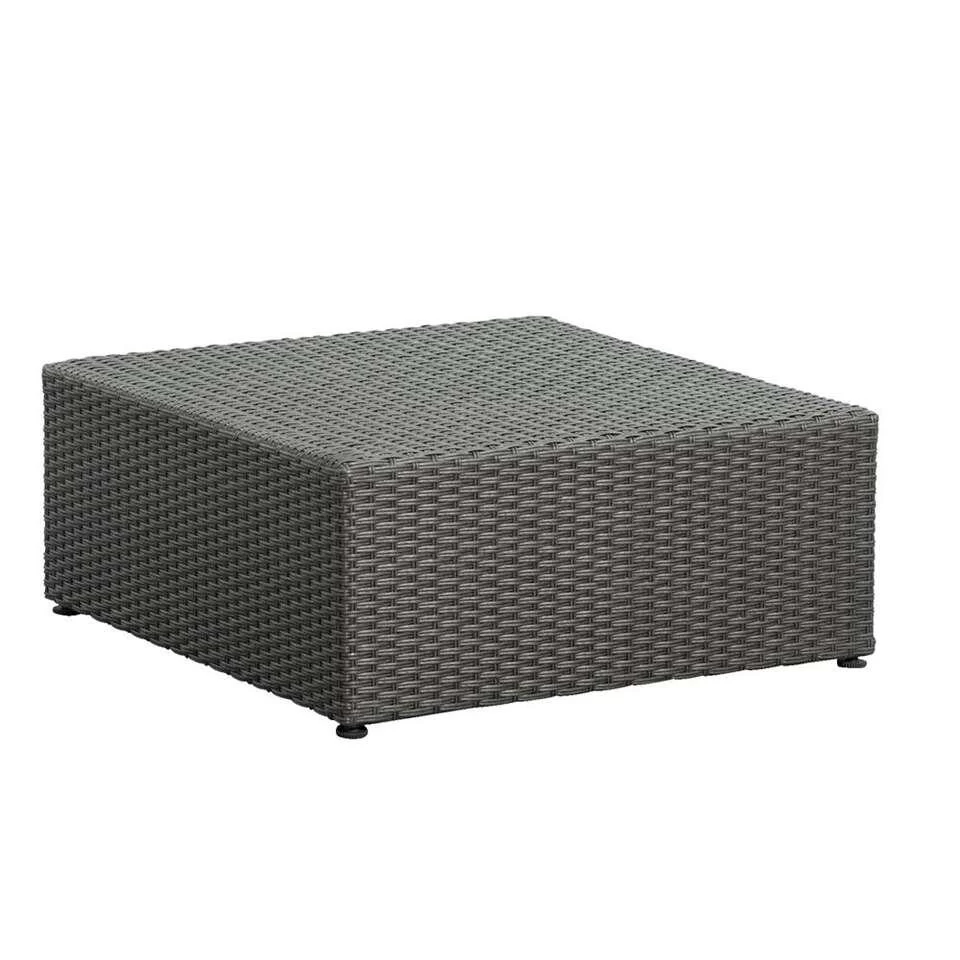 Le Sud Tafel/hocker Dordogne - Antraciet - 72x72x30 Cm