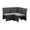 Keter Hoekelement Emma 3-zits Incl. Kussens - Antraciet