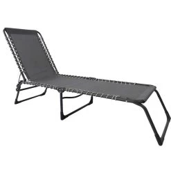 Ligbed Frejus - Donkergrijs - 30/73x53x196 Cm