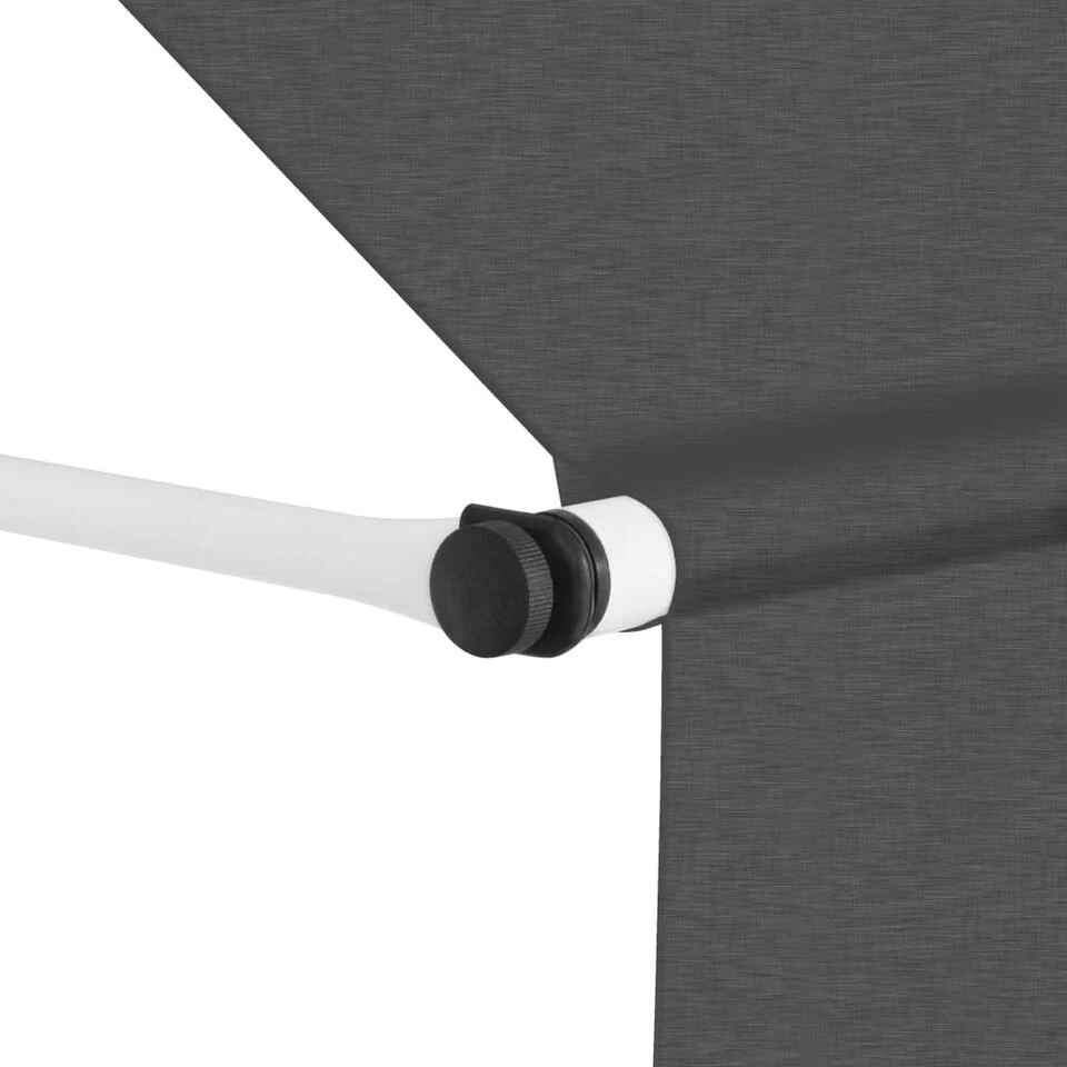 VidaXL Luifel Handmatig Uittrekbaar 400 Cm Antraciet - Afbeelding 2