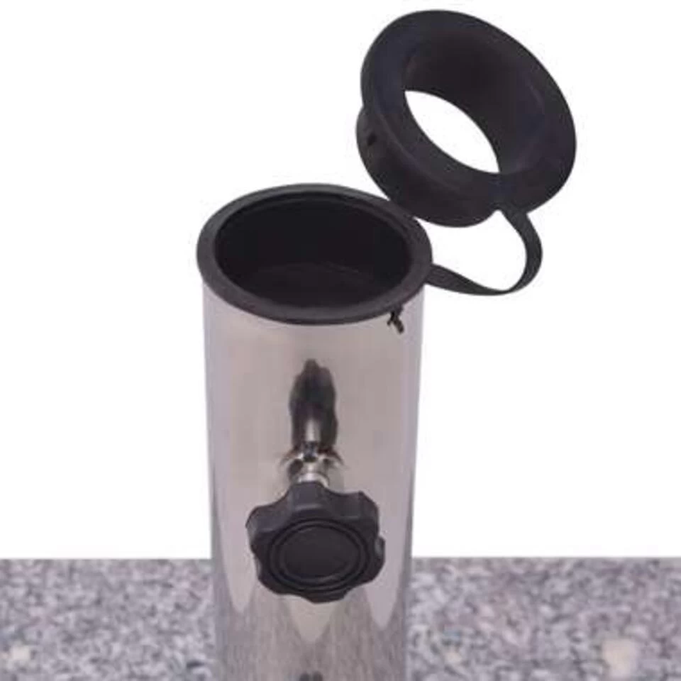 VIDAXL Parasolvoet Graniet 20 Kg Vierkant - Afbeelding 2