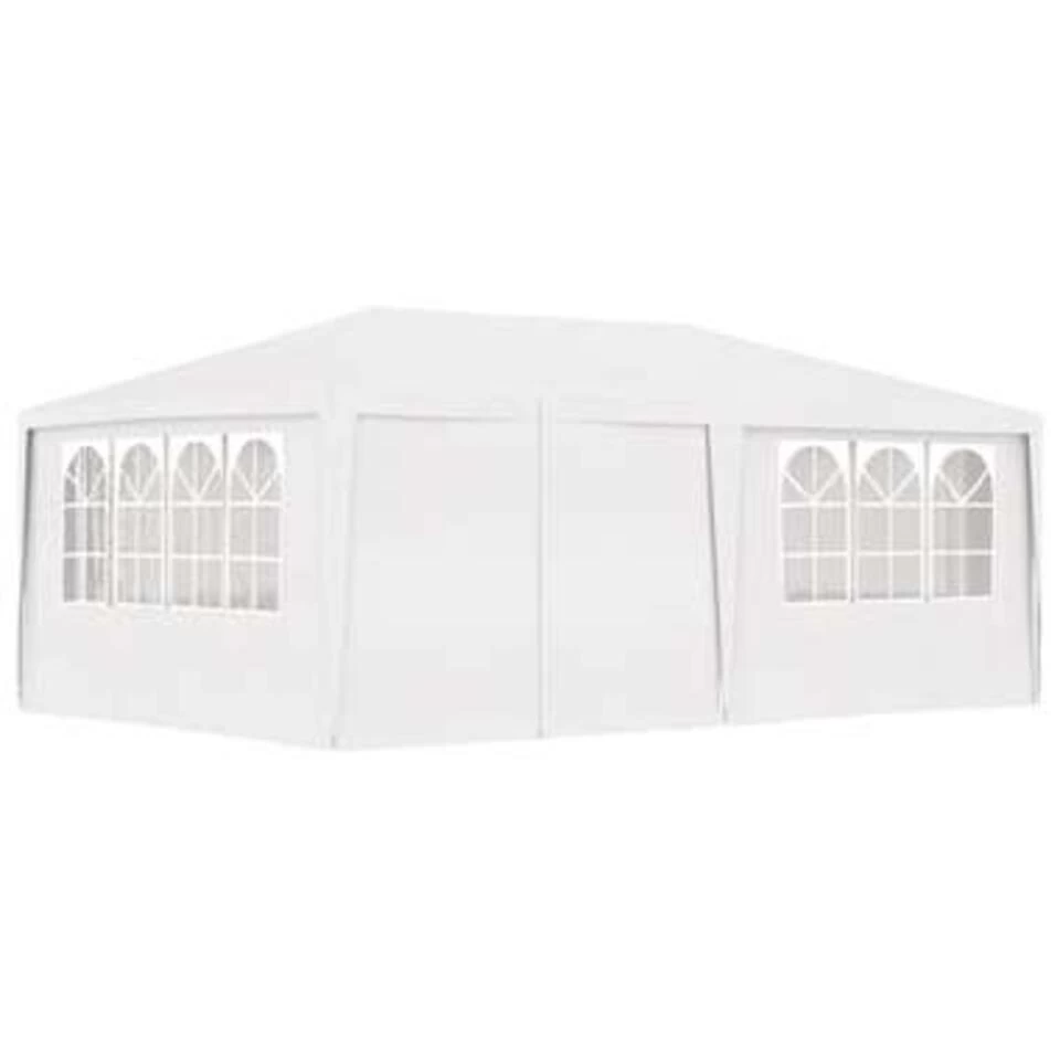 VidaXL Partytent Met Zijwanden Professioneel 90 G/m² 4x6 M Wit - Afbeelding 4