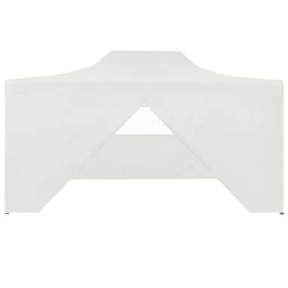 VidaXL Partytent Met 4 Zijwanden Inklapbaar 3x4 M Staal Wit - Afbeelding 2