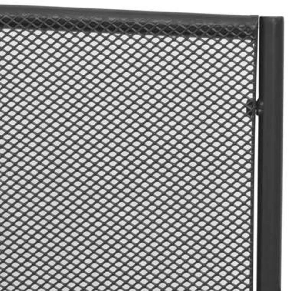 VidaXL Tuinbank 108 Cm Staal En Mesh Antraciet - Afbeelding 4