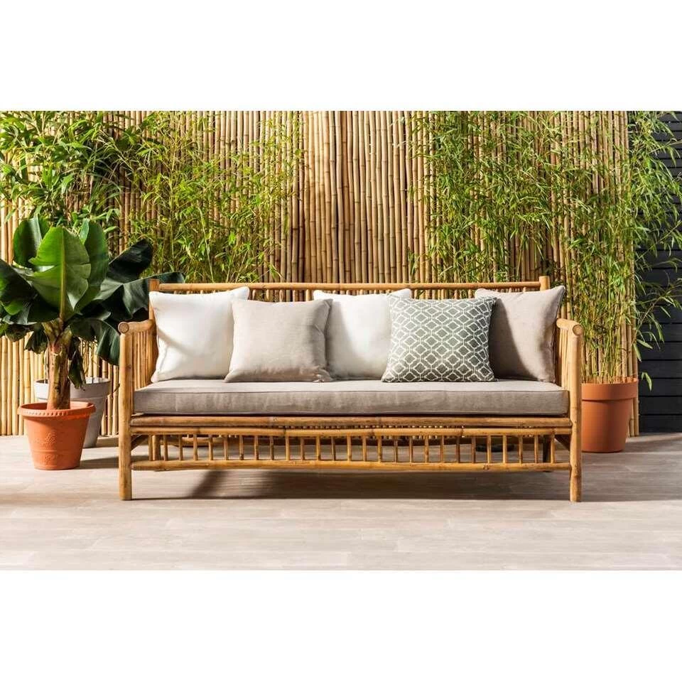 Exotan Bank Bamboo - Bruin (incl. Kussens)